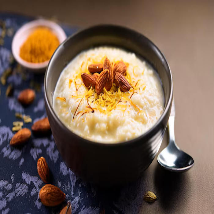 Almond Kheer (Rice Pudding)