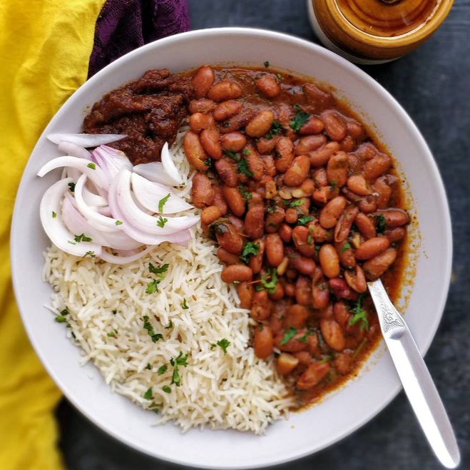 Rajma with Rice or Roti