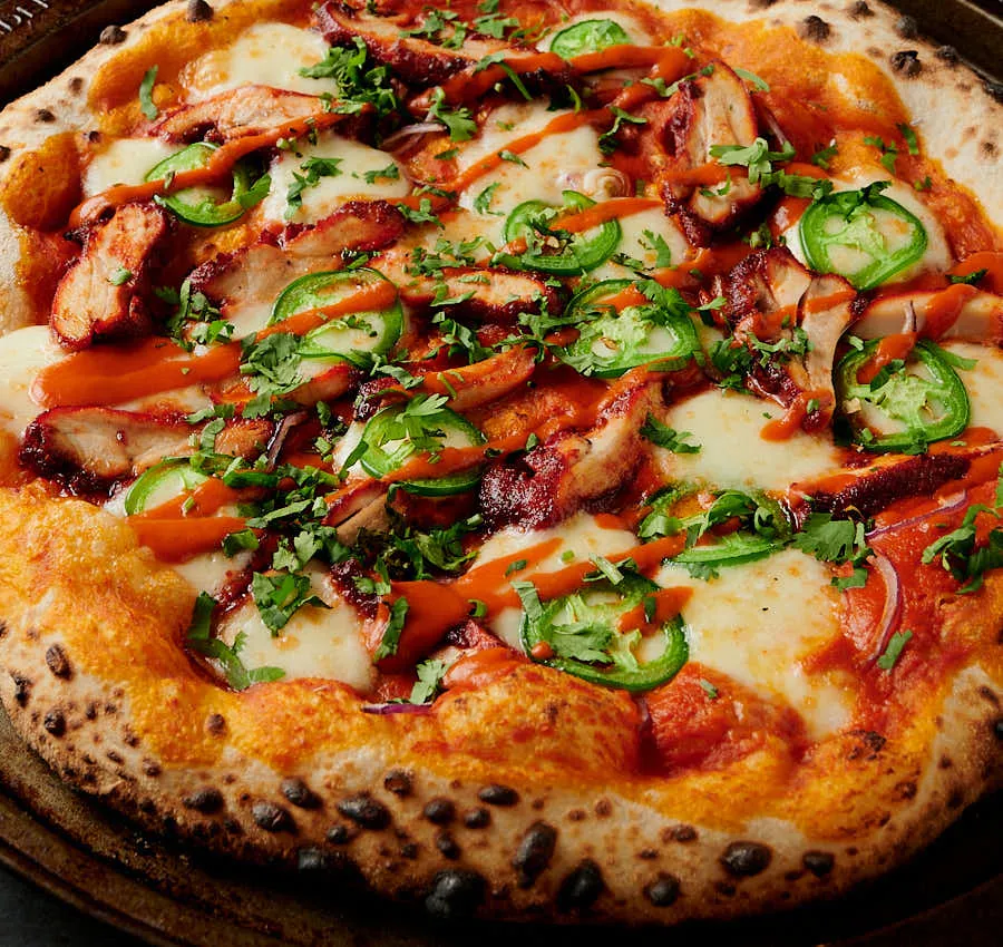 Indian Style Chicken Pizza