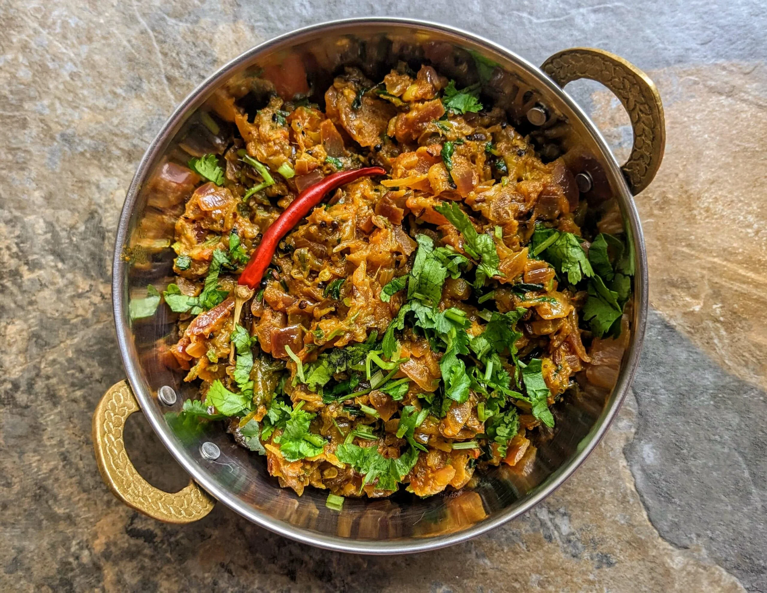 Baingan Bharta-Eggplant
