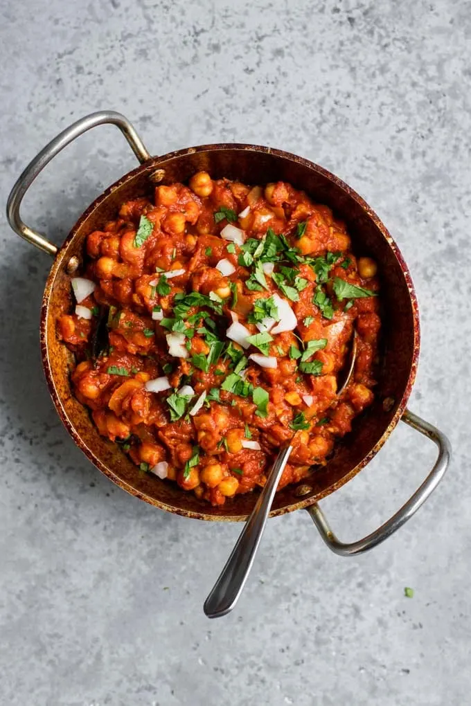 Chana Masala (with Rice) vegan