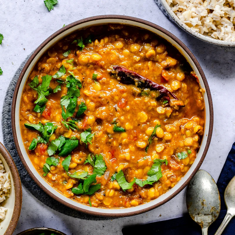 Daal Tadka (with Rice) vegan
