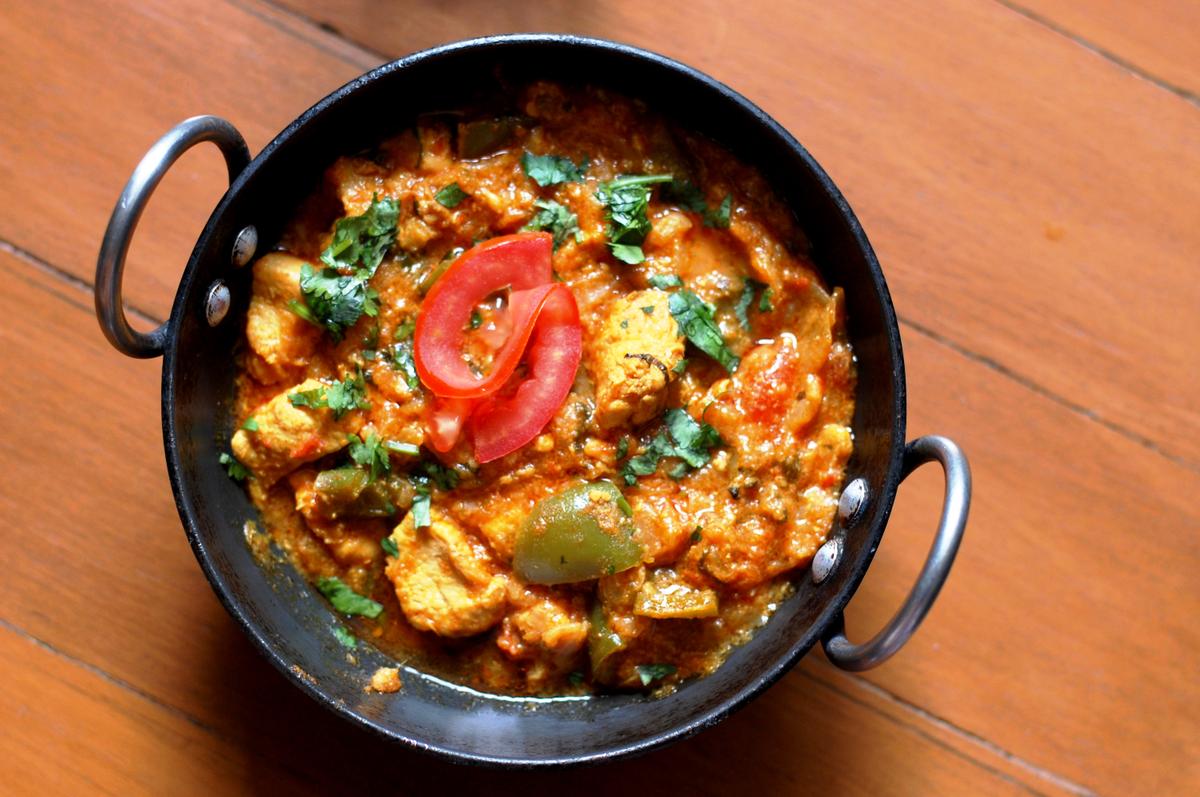 Kadai Chicken (with Rice)