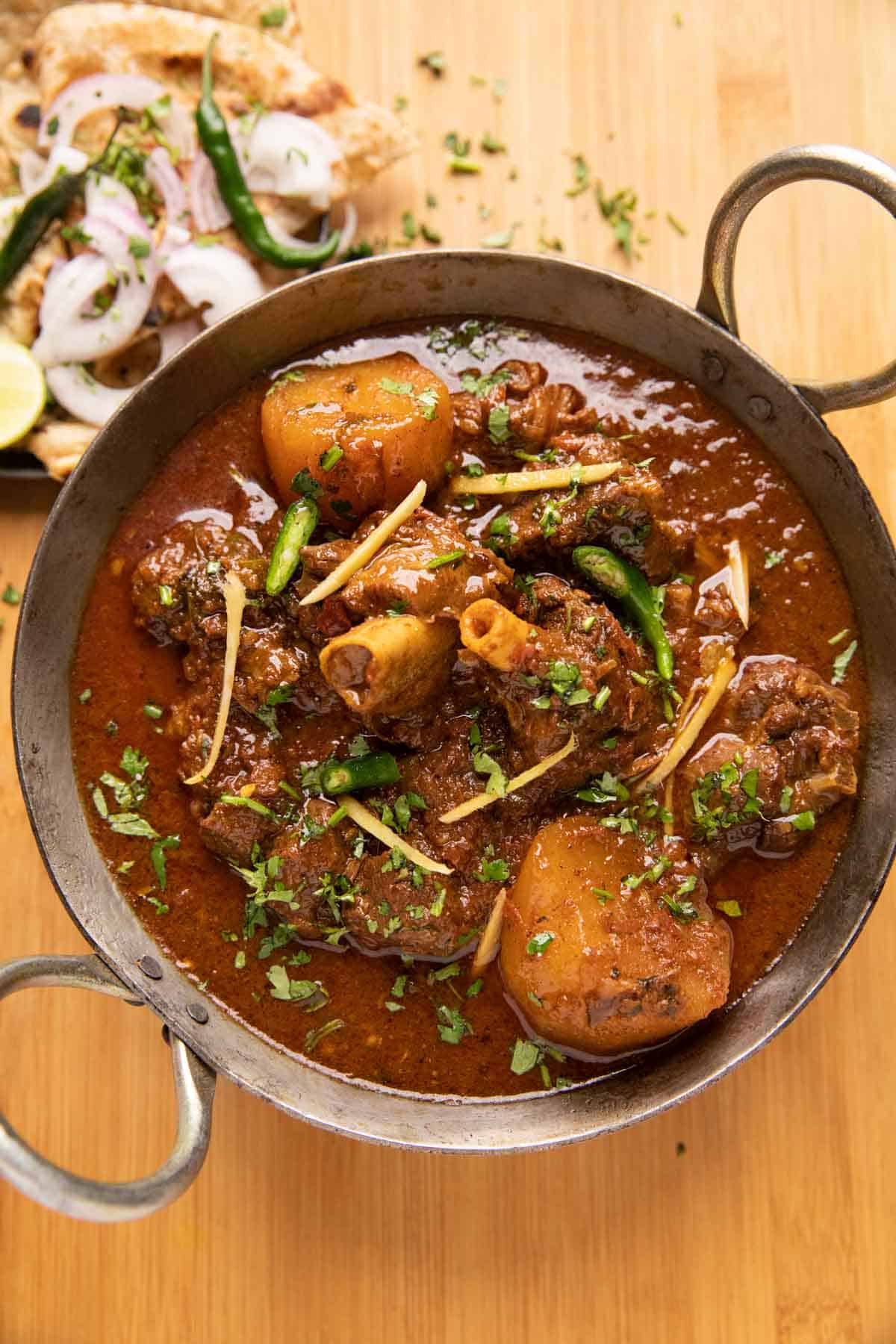 Lamb Kadai (with Rice)