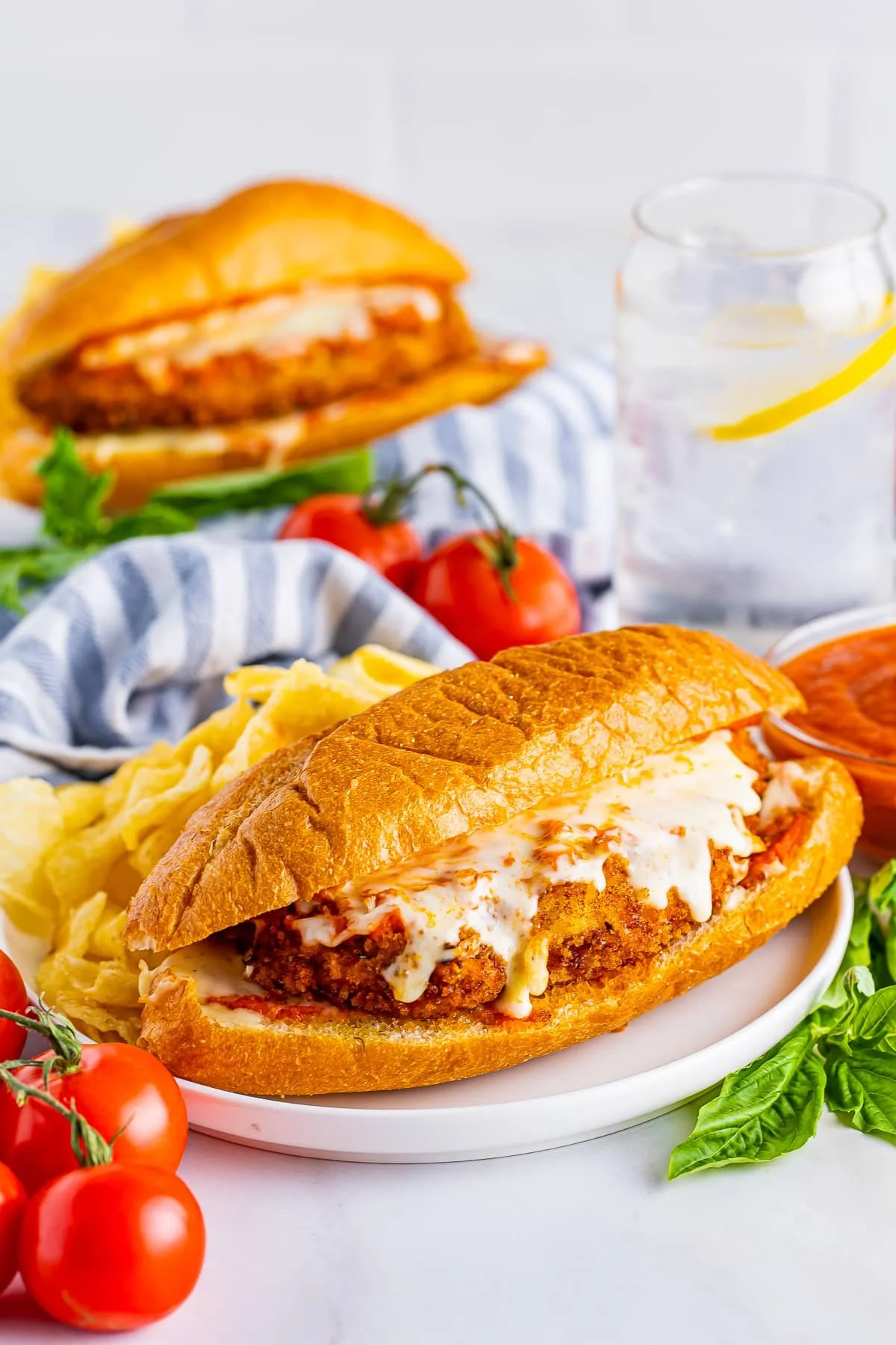 Buffalo Chicken Parmigiana Plus Sub (Hot & Spicy)
