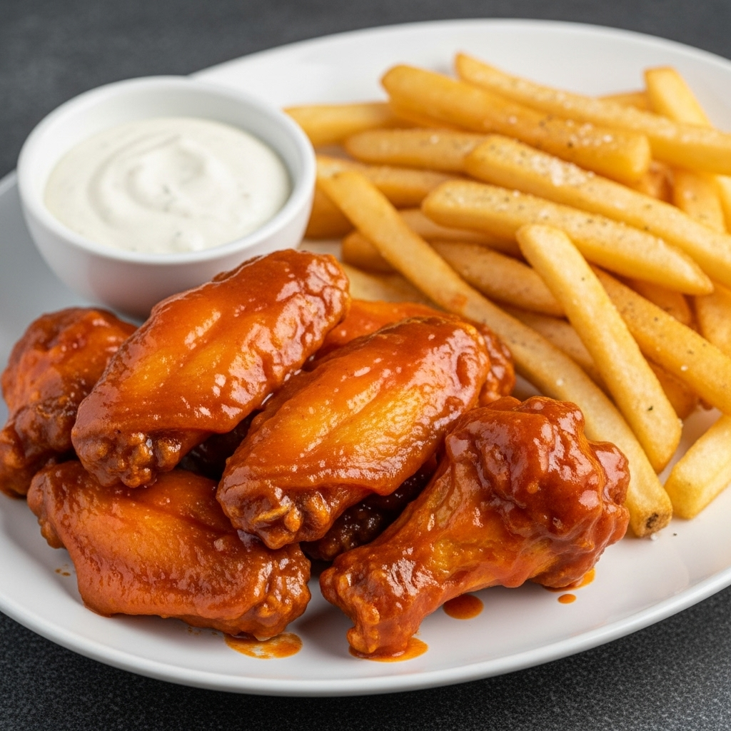 6 Buffalo Wings & Fries Combo