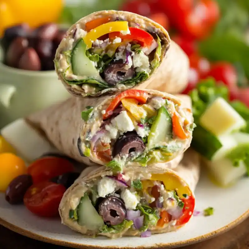 Mediterranean Veggie Wrap