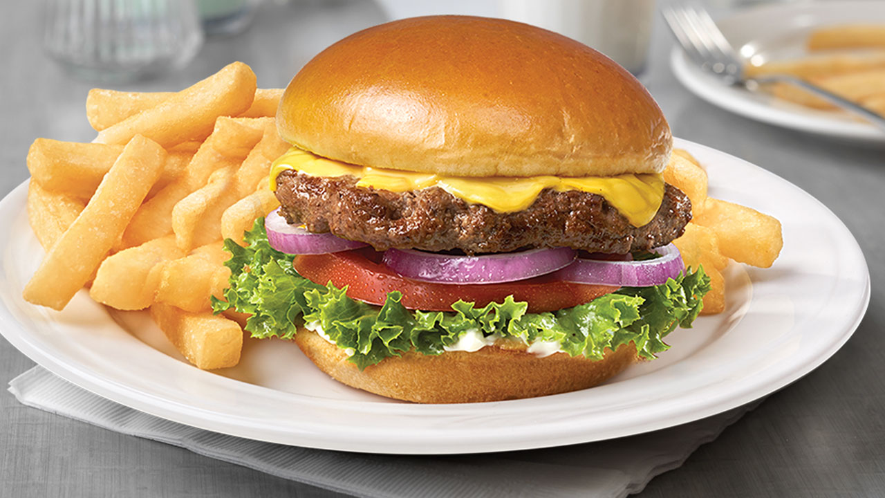 Cheeseburger With Fries - 6 Oz. Sirolin