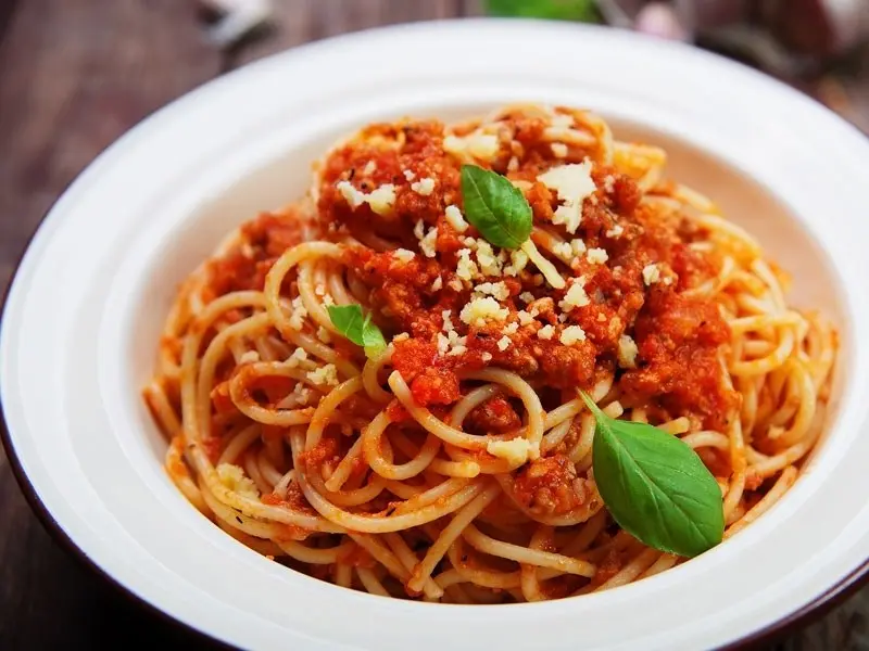 Small Spaghetti with marinara/bread